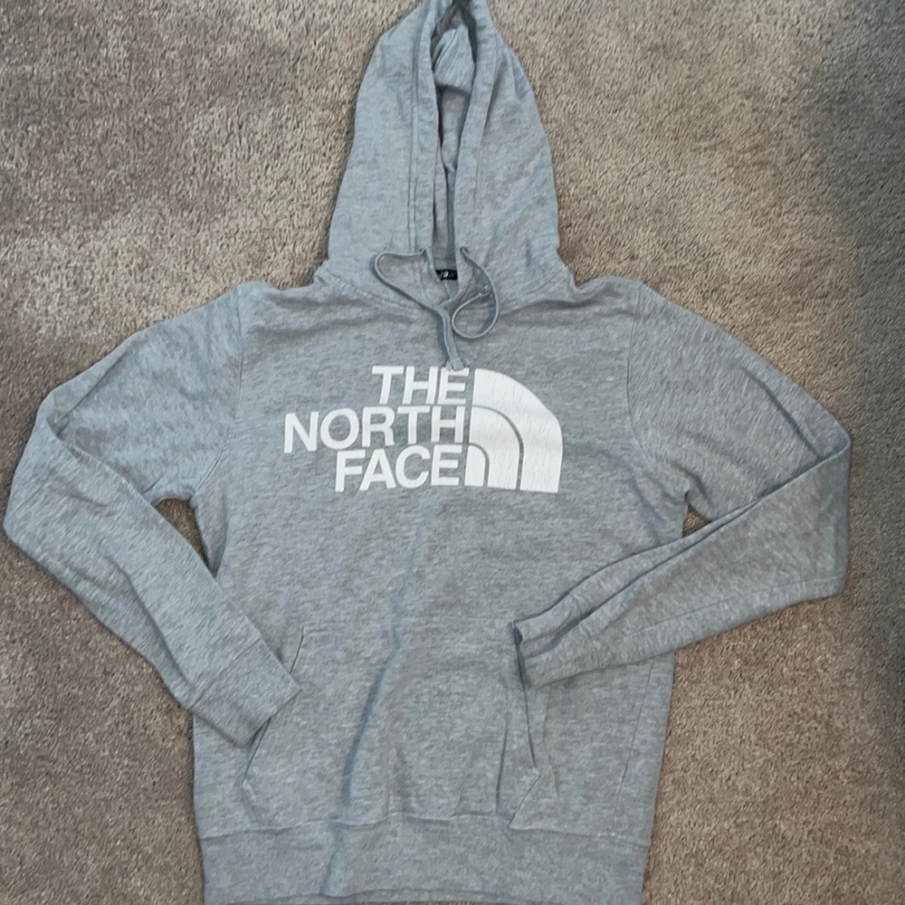 The north face grey hoodie